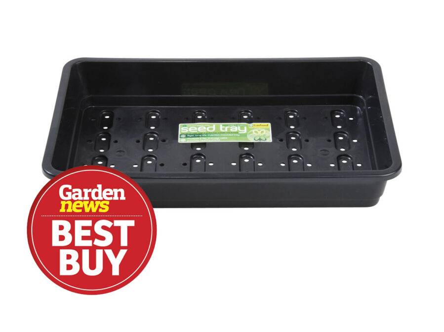 Garland Heavy Duty Standard Seed Tray Black With Holes - Black