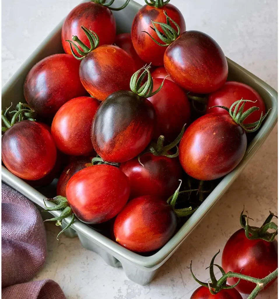 Tomato Black Moon F1 Tomatos in a bowl